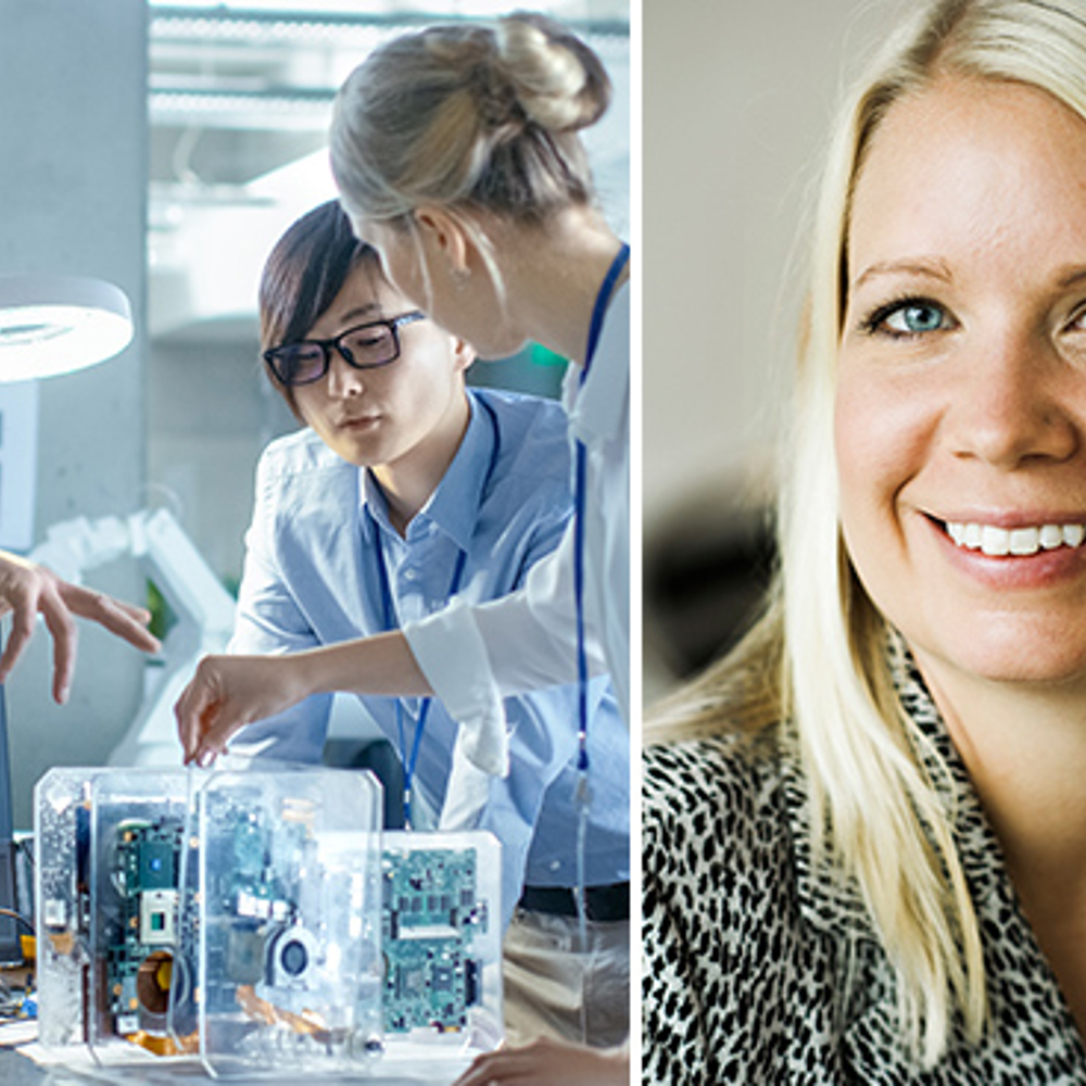 Li Ljungberg som arbetar på Teknikföretagens enhet för kompetensförsörjning och digitalisering.
