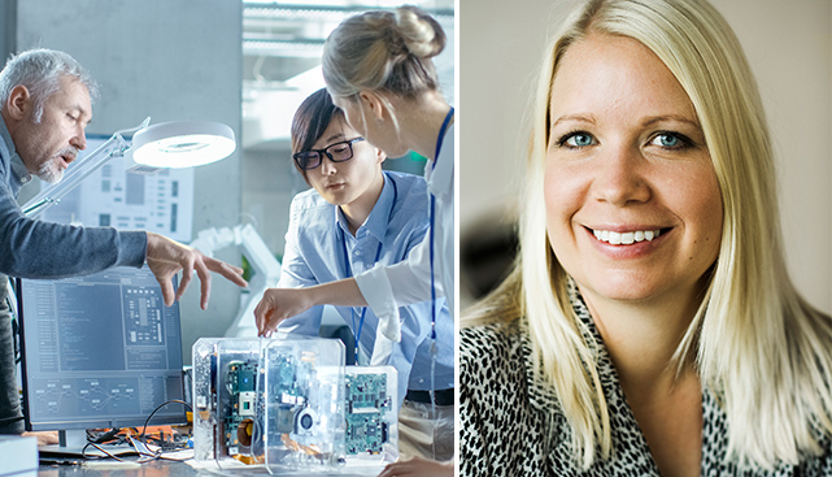 Li Ljungberg som arbetar på Teknikföretagens enhet för kompetensförsörjning och digitalisering.