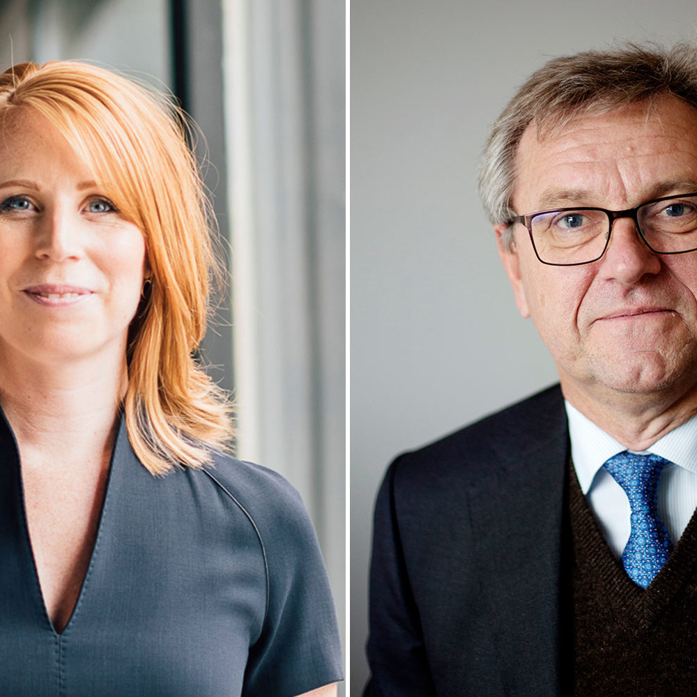 Centerpartiets partiledare Annie Lööf och Tom Erixson som är vd för Alfa Laval och ordförande i Teknikföretagens styrelse är två av de medverkande under livesändningen den 21 april.