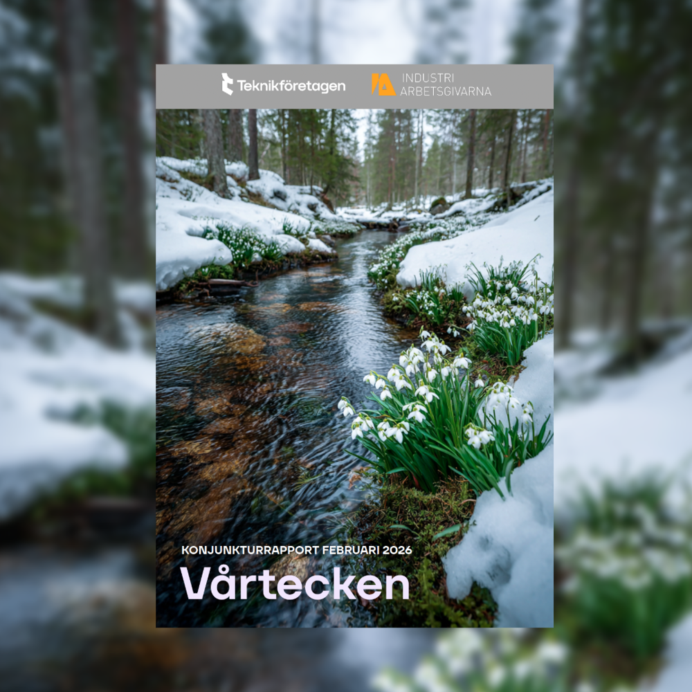 Omslaget på den senaste konjunkturrapporten