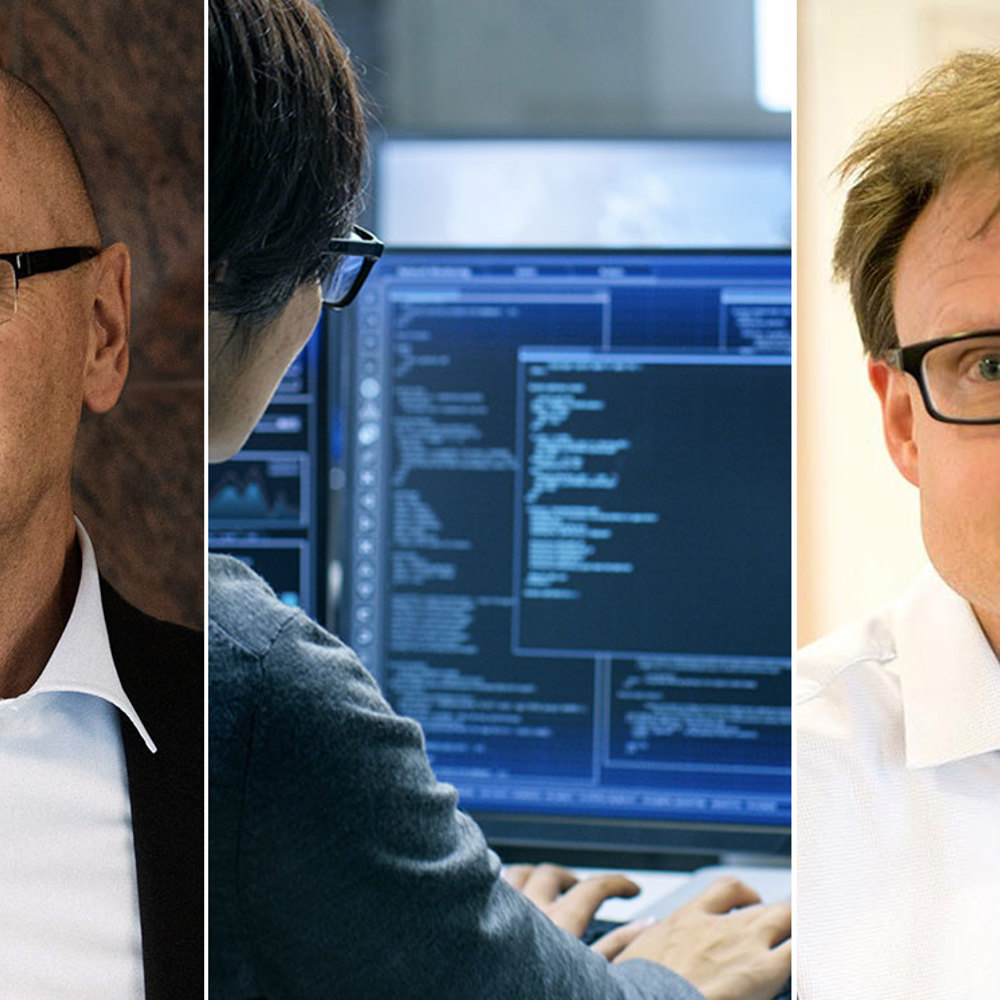 Klas Wåhlberg, vd på Teknikföretagen, och Patrik Sandgren, näringspolitisk expert på Teknikföretagen med ansvar för digitalisering.