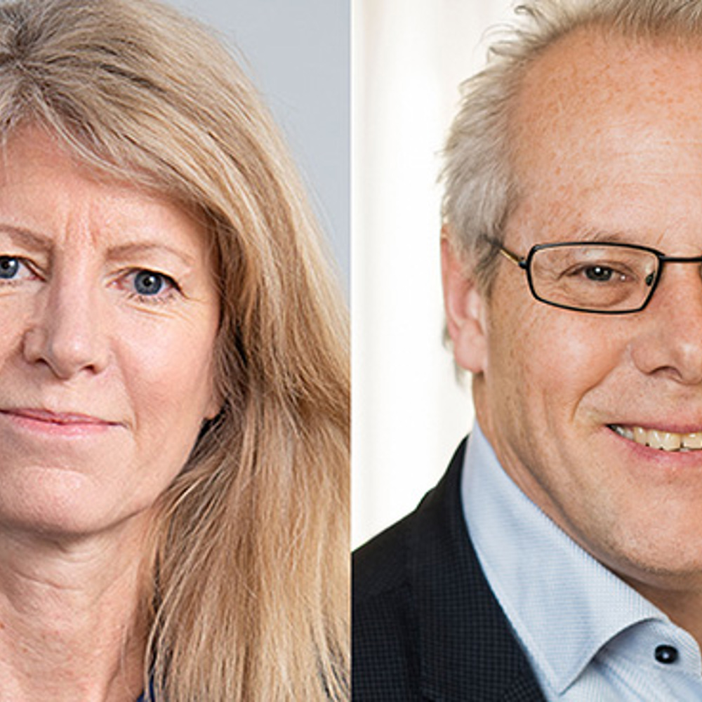 Kerstin Hallsten, chefekonom Industriarbetsgivarna, och Mats Kinnwall, chefekonom Teknikföretagen.