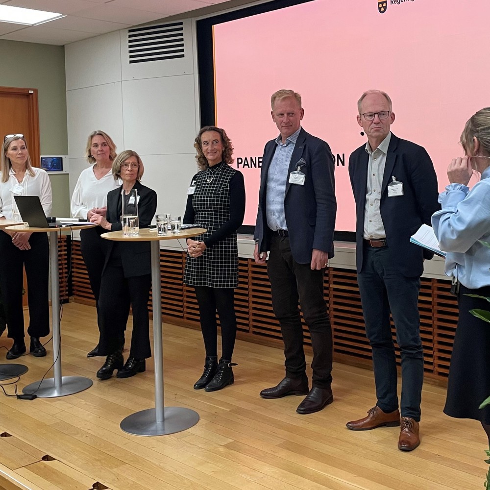 Representanter från Regeringskansliet och Industrirådet på Expertseminariet 20 oktober.