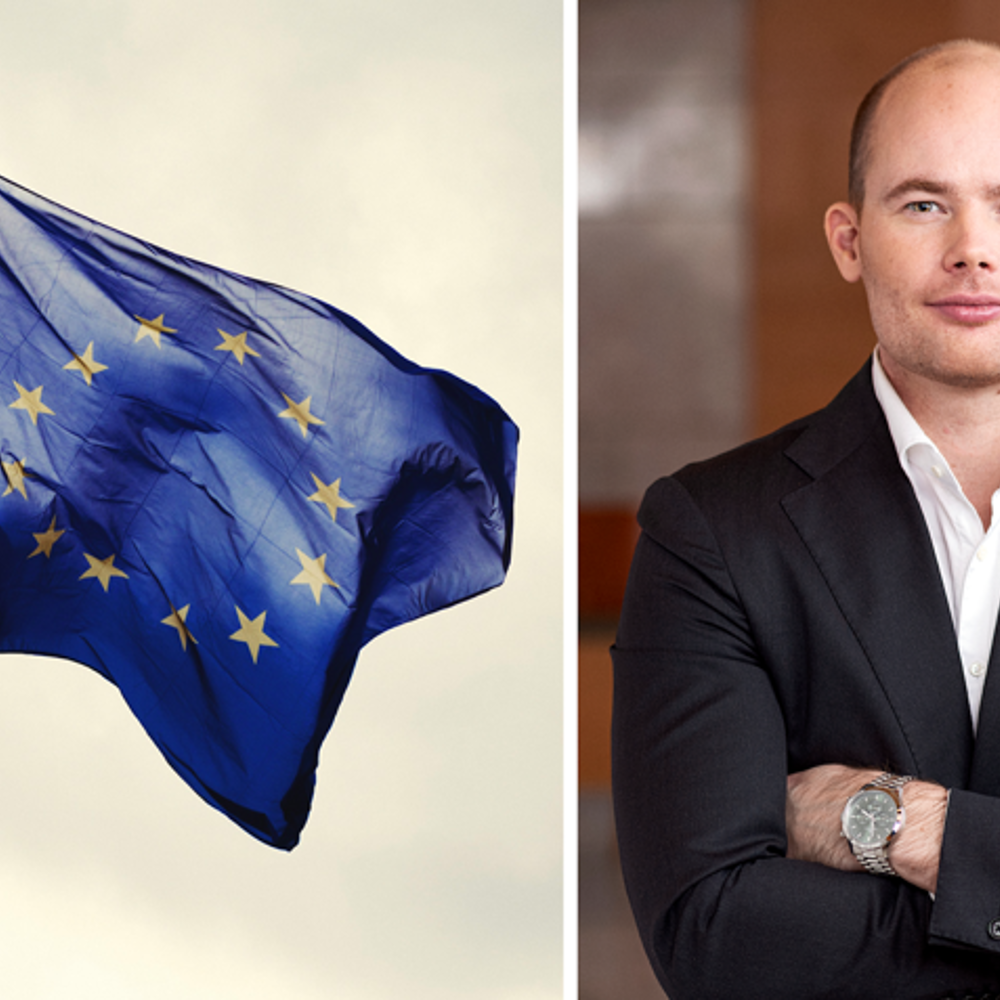 Foto: Bild på flagga, fotograf: Erik Thor. Bild på Joel Jonsson, fotograf: Viktor Fremling