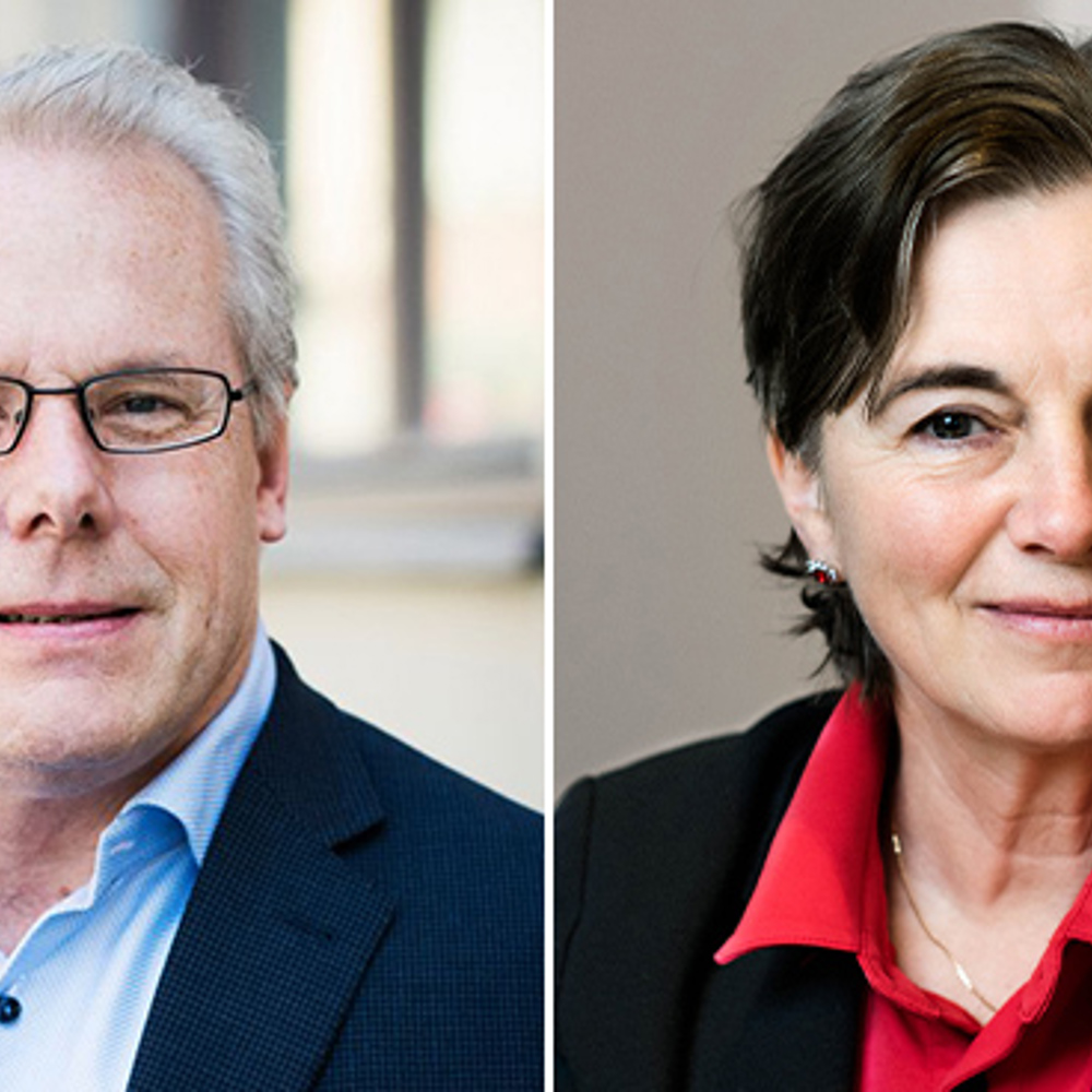 Mats Kinnwall, chefekonom, och Lena Hagman, ekonom, på Teknikföretagen.