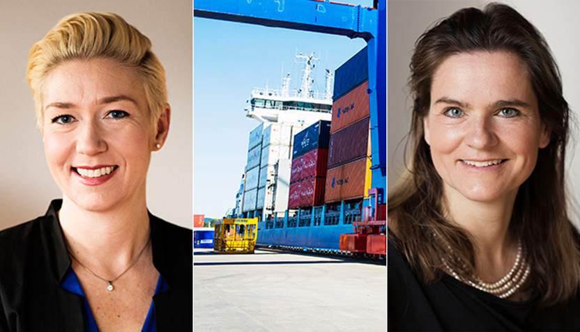 Jennie Cato, enhetschef för handel och hållbarhet, och Ann-Sofi Gaverstedt, ansvarig för handelsfrämjande och smarta städer på Teknikföretagen.