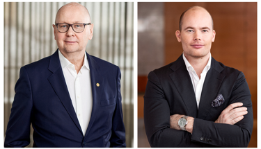 Klas Wåhlberg och Joel Jonsson på Teknikföretagen. Foto: Viktor Fremling