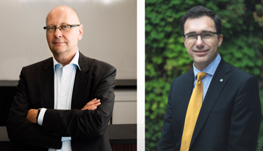 Fr.v. Klas Wåhlberg - vd, Teknikföretagen och Robert Limmergård - generalsekreterare, SOFF