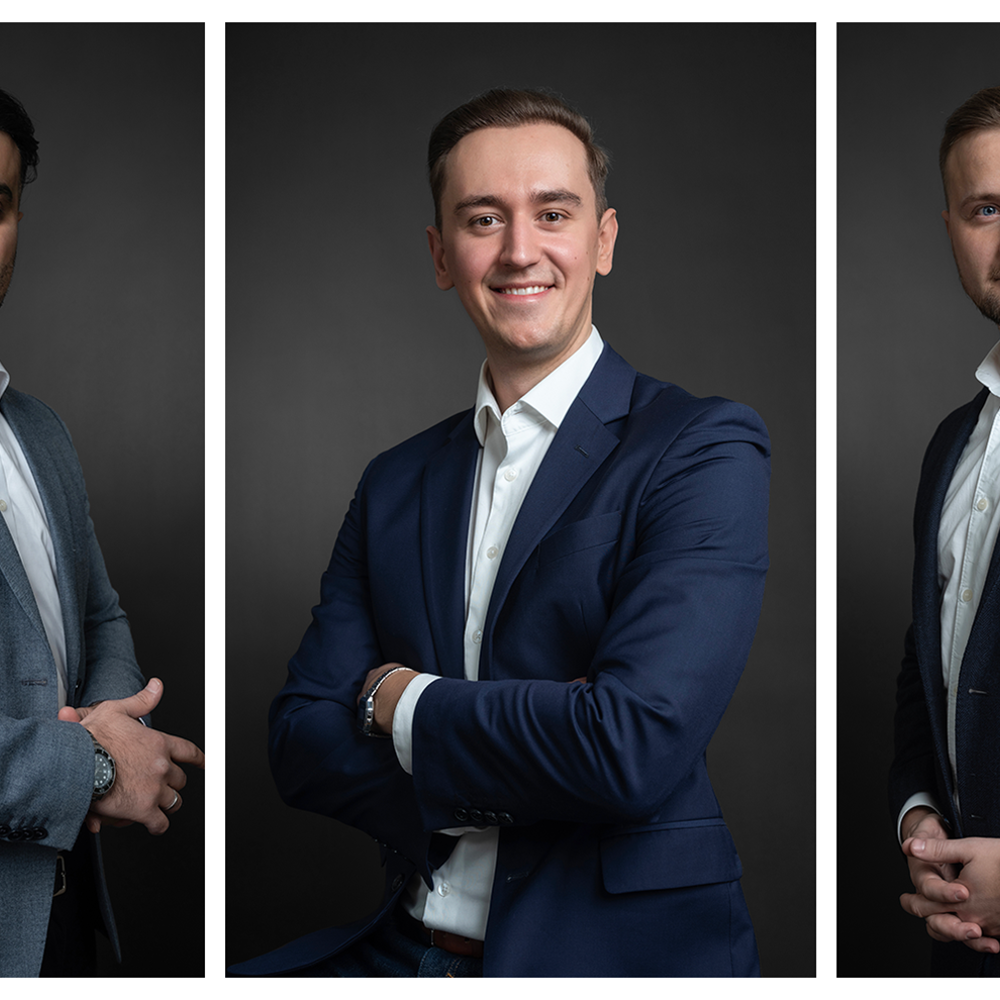Från vänster: Mohammed Salman, Ivan Kasljevic & Emir Mustafic 